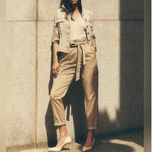 NWT White House Black Market Extra High-Rise Relaxed Tapered Ankle Pant 14